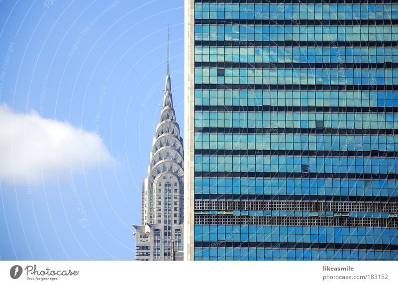 contrasts Colour photo Exterior shot Deserted Copy Space left Day Design Sightseeing City trip Flat (apartment) House (Residential Structure) New York City