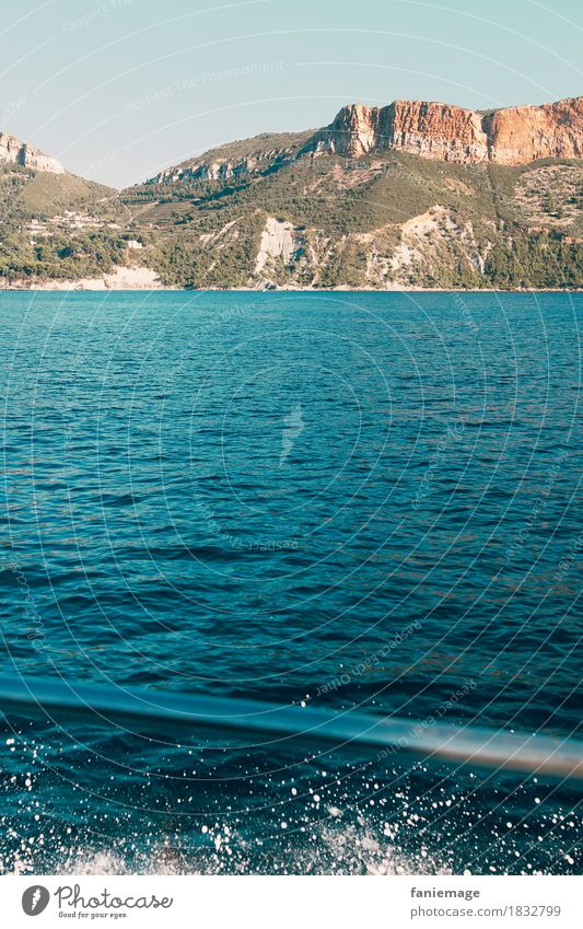 Boat trip through the Calanques Environment Nature Beautiful weather Joie de vivre (Vitality) Life Boating trip Cassis Calanque d'en Vau Mediterranean sea