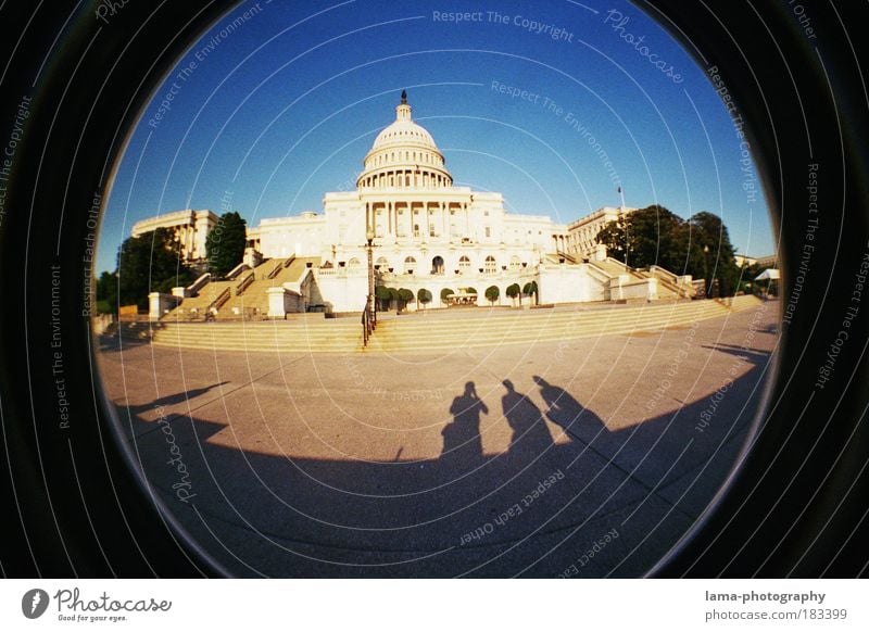 The 3 Shadows Colour photo Exterior shot Lomography Copy Space bottom Copy Space middle Day Evening Light Silhouette Sunbeam Wide angle Fisheye Human being