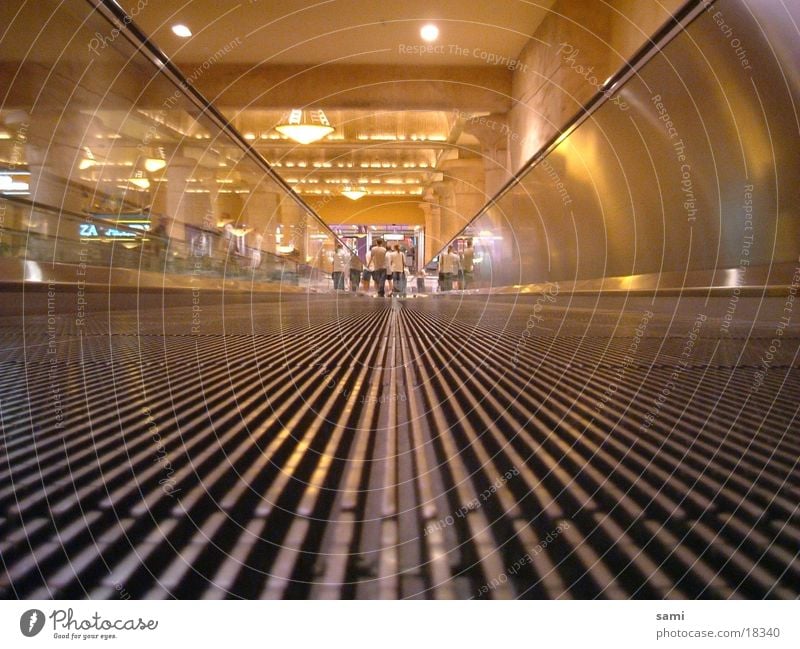 Luxor Walkway Architecture Las Vegas - walkway from Canoe other Perspective