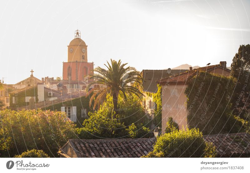 Saint-Tropez the clock tower Vacation & Travel Tourism Summer Ocean House (Residential Structure) Sky Coast Village Town Church Harbour Building Architecture