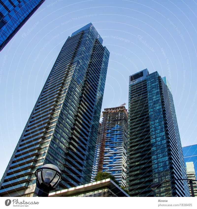 Symbols of Power II Canada Americas North America Town Downtown Skyline Deserted House (Residential Structure) High-rise Facade Concrete Glass