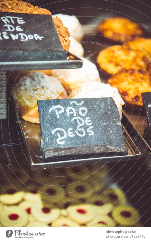 Bread for the Gods Vacation & Travel City trip Summer Summer vacation Portugal Sweet Baked goods Tartlet Specialities Shop window Bakery Colour photo