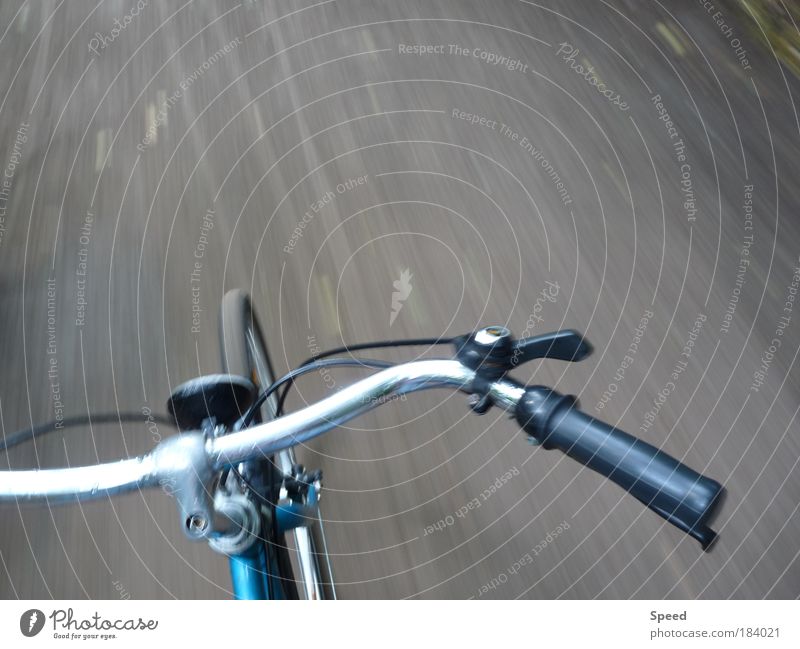 Speed of light in the park Colour photo Exterior shot Close-up Deserted Day Long exposure Motion blur Lifestyle Leisure and hobbies Cycling Bicycle Nature Sand