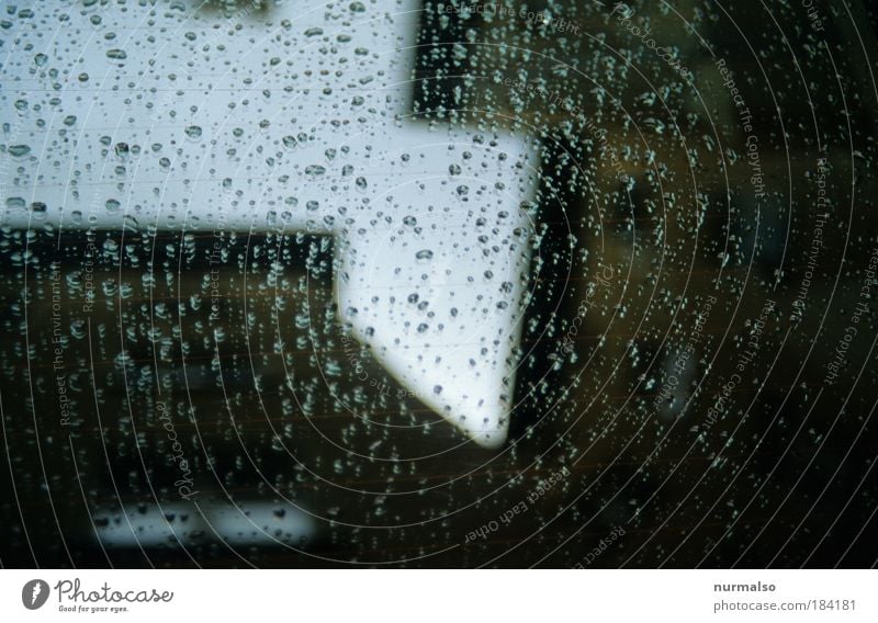 603, Reflection of the 09.11.09 Colour photo Twilight Silhouette Bird's-eye view Art Environment Drops of water Sky Rain Deserted House (Residential Structure)