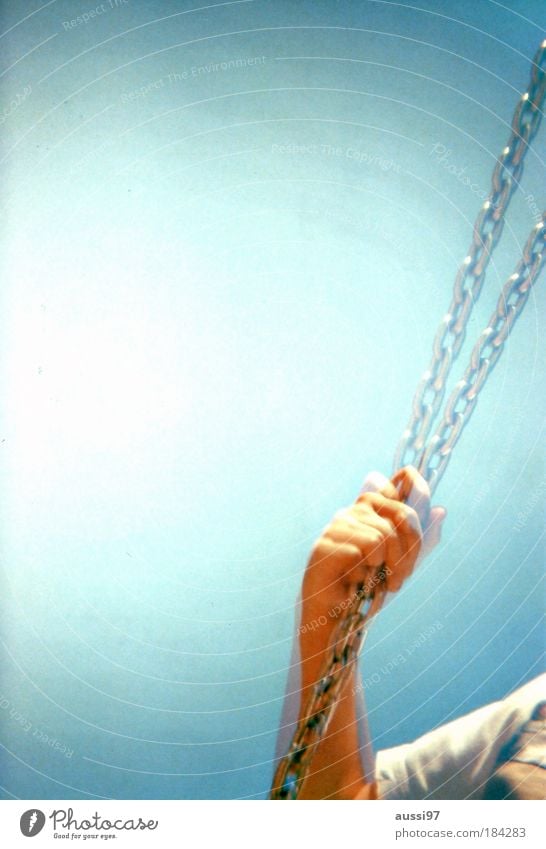 expired, double-shot, crossed, scanned Hand Double exposure Analog Swing Chain Playground Risk of injury