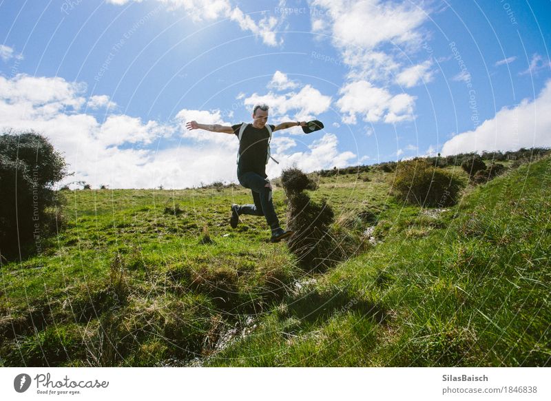 On an adventure Lifestyle Vacation & Travel Trip Adventure Freedom Summer vacation Hiking Human being Young man Youth (Young adults) 18 - 30 years Adults Nature