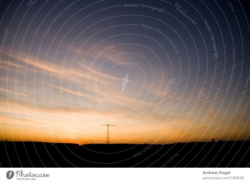 An End Has A Start Colour photo Subdued colour Exterior shot Deserted Copy Space top Evening Twilight Silhouette Sunlight Sunrise Sunset Wide angle