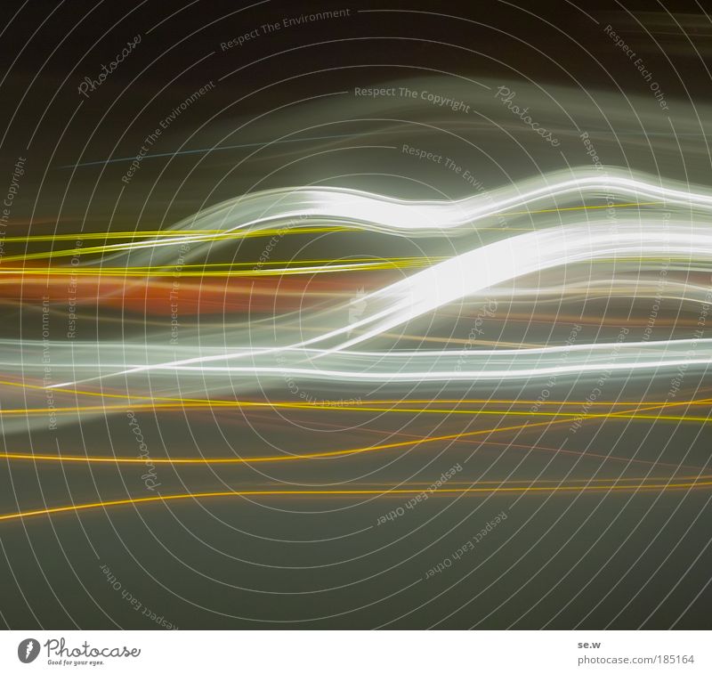 enlightened Line Flying Dance Dark Yellow Gray Movement Bizarre Fragrance Energy Colour Ease Colour photo Deserted Light (Natural Phenomenon) Long exposure