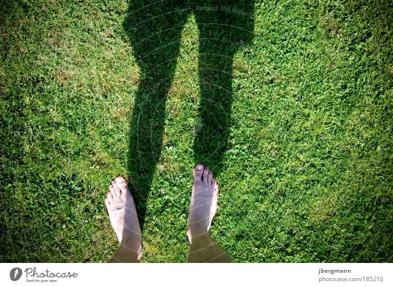 It´s Summertime Sportsperson Masculine Legs Feet 1 Human being Beautiful weather Grass Swimming trunks To enjoy Moody Joy Contentment Cool (slang) Life