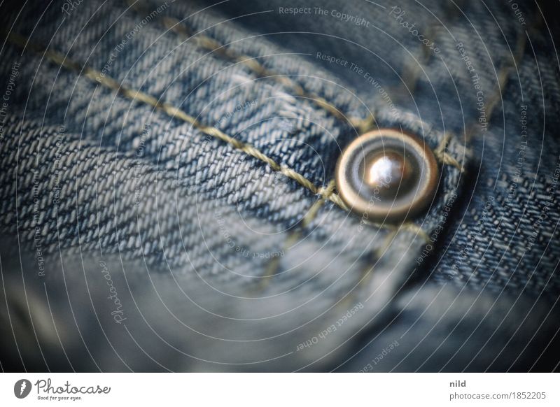 jeans 2 Fashion Clothing Jeans Blue Rivet Stitching worn-out Worn out Child employment Colour photo Interior shot Studio shot Close-up Detail