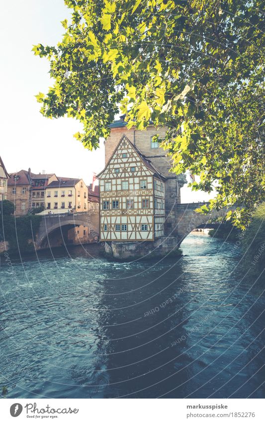 old town hall bamberg Lifestyle Shopping Luxury Vacation & Travel Tourism Trip Sightseeing City trip Upper Franconia Bamberg City hall River bank Main Town