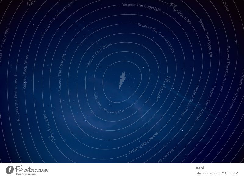 Blue dark night sky with many stars Nature Landscape Sky Cloudless sky Night sky Stars Dark Bright Black White Colour Idyll Pure space background Consistency