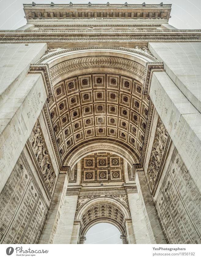 Arc de Triomphe interior details Design Vacation & Travel Tourism Work of art Culture Manmade structures Building Architecture Tourist Attraction Landmark