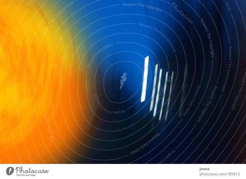 convergence Style Aggression Cold Crazy Warmth Blue Yellow Red Power Anger Movement Bizarre Chaos Inspiration Passion Surrealism Universe Light painting Stripe