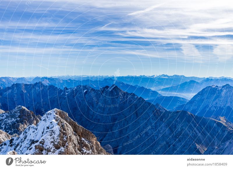 Alps Nature Landscape Earth Beautiful weather Mountain Peak Snowcapped peak Contentment Joie de vivre (Vitality) Enthusiasm Attentive Caution Serene Patient