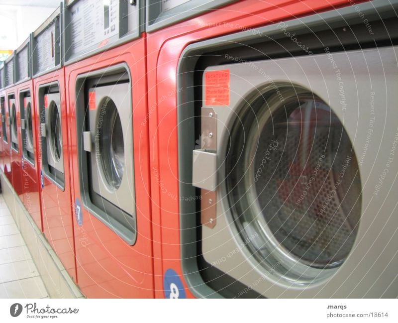 laundrette Laundry Living room Washer Last Drum Industry Orange Wait Washing Washing day