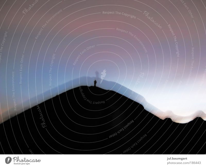 Volcano ascent at night Lifestyle Leisure and hobbies Vacation & Travel Adventure Far-off places Summer Hiking Nature Landscape Sky Mountain Moody Colour photo