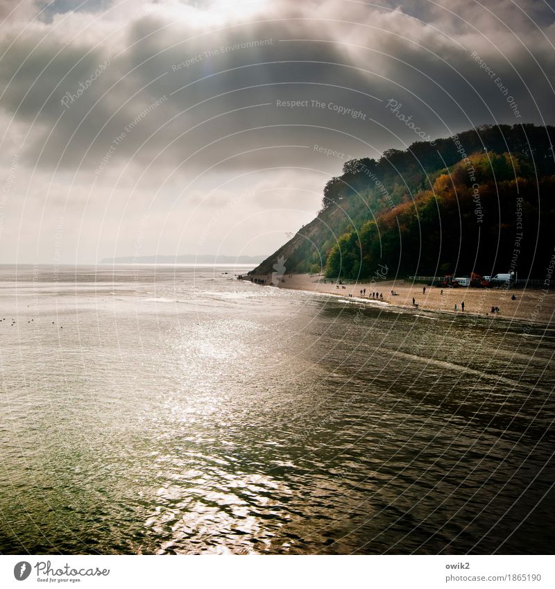 beach gathering Vacation & Travel Tourism Far-off places Sunbathing Beach Cliff Sellin Human being Group Crowd of people Environment Nature Landscape Water