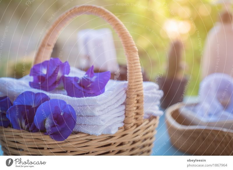 Rolled up white spa towels Lifestyle Style Design Joy Happy Art Adventure Colour photo Multicoloured Close-up Detail Macro (Extreme close-up) Morning Day