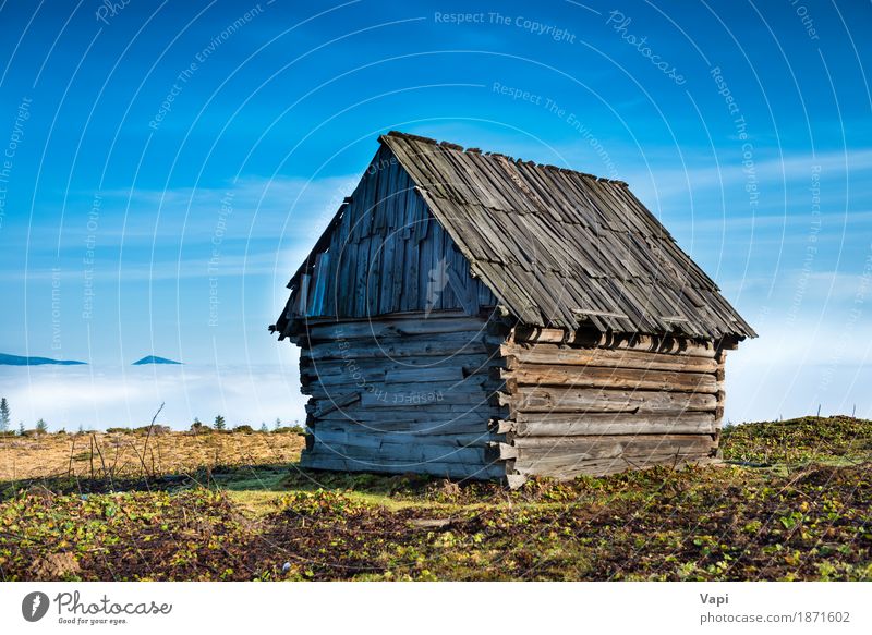 Old house in front of beautiful nature with clouds ocean Vacation & Travel Summer House (Residential Structure) Environment Nature Landscape Plant Sky Clouds