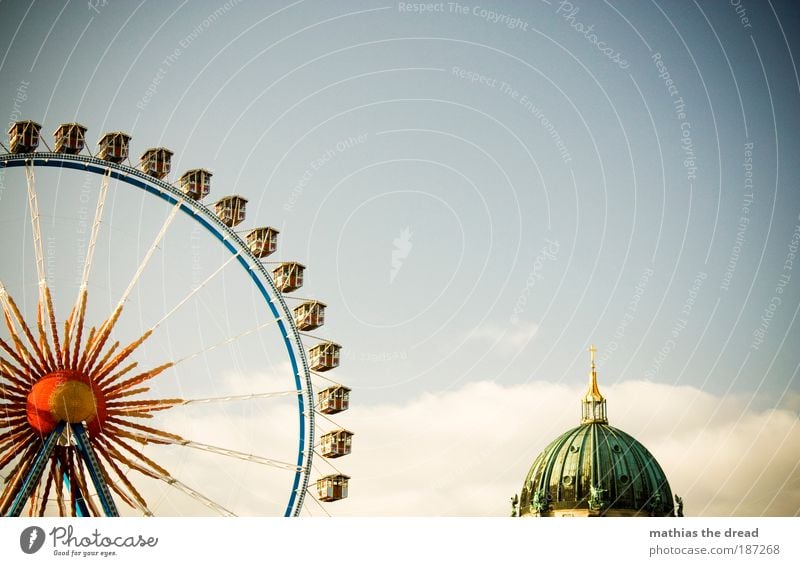 THE ALEX WITHOUT TOWER Sky Clouds Beautiful weather Capital city Deserted Manmade structures Building Architecture Tourist Attraction Landmark Berlin Cathedral