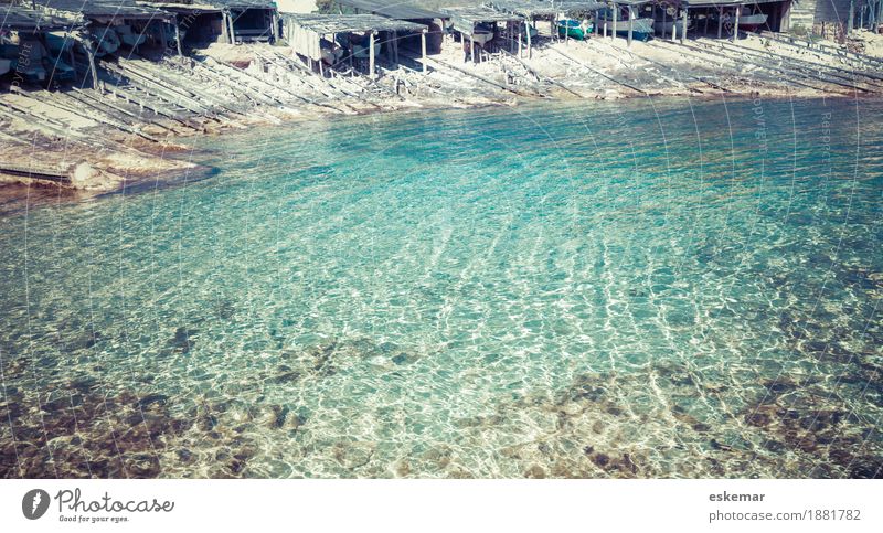 fishing port Relaxation Vacation & Travel Tourism Far-off places Summer Summer vacation Ocean Island Waves Spain Nature Water Beautiful weather Coast Bay