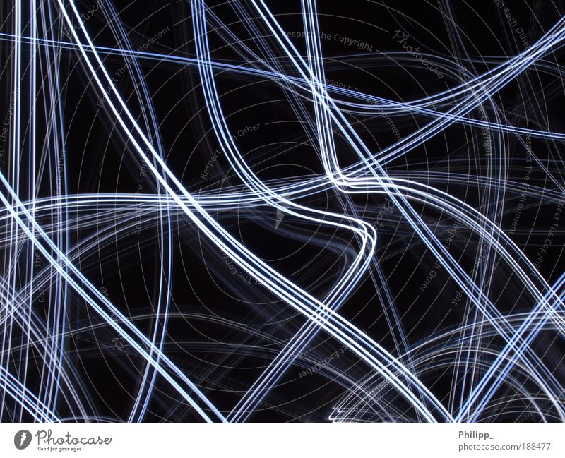 Traces of light 1.1 - (series) Lifestyle Elegant Style Design Art Movement Esthetic Infinity Modern Blue Silver White Speed Idea Inspiration Muddled Black