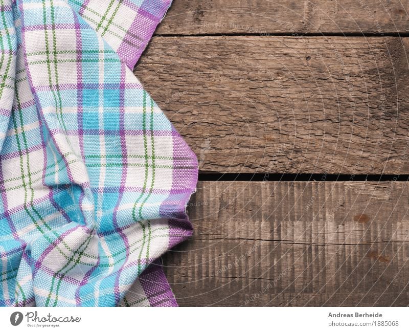 Checkered table cloth Restaurant Old picnic Background picture tablecloth wooden textile checkered white pattern texture blank kitchen surface textured Dish