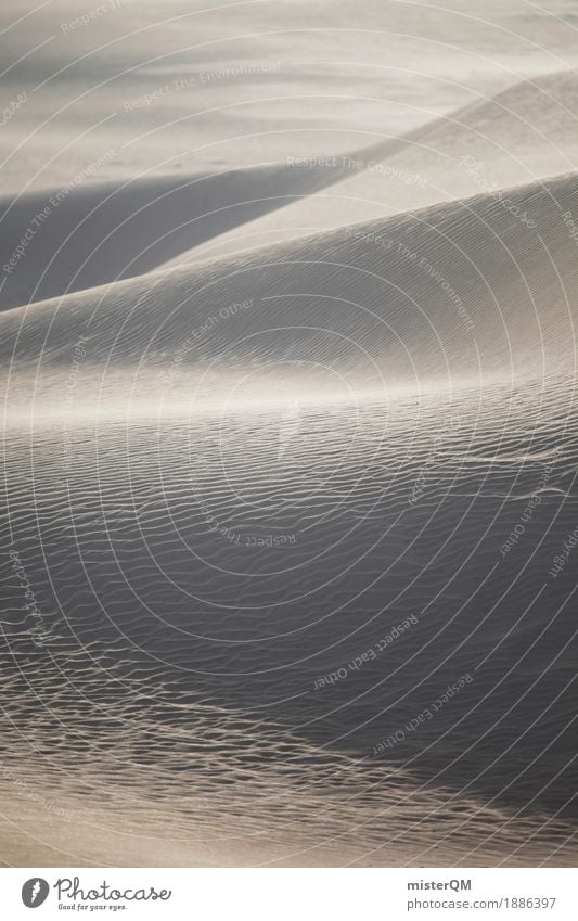 a lot of sand. Art Esthetic Sand Dune Beach dune Desert Warmth Surface Sahara Colour photo Subdued colour Exterior shot Detail Experimental Abstract Pattern