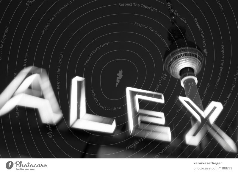 Berlin Alexanderplatz Berlin TV Tower Downtown Berlin Capital city Manmade structures Tourist Attraction Landmark Train station Gray Black White Tourism Visit