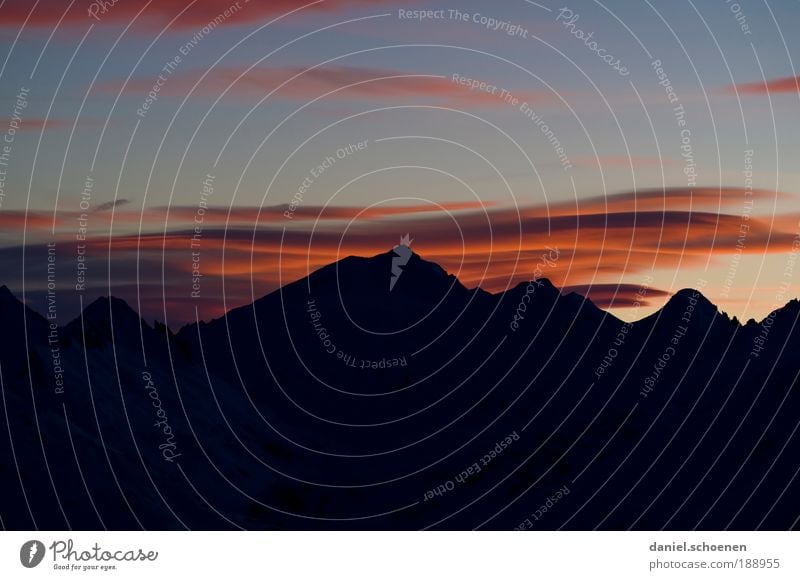 apres ski 2 Environment Nature Landscape Air Sky Clouds Sunrise Sunset Climate Climate change Weather Beautiful weather Wind Ice Frost Snow Alps Mountain Peak