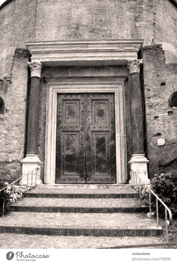 Old gate from Roman times Roman era Building Europe Door Gate Stairs Römerberg