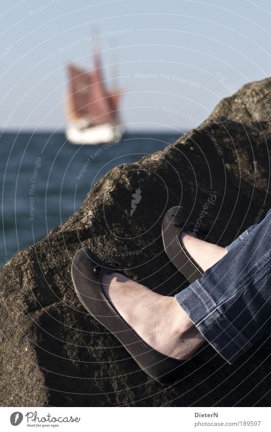 Stone & Bones Legs Feet 1 Human being Navigation Boating trip Sailing ship Elegant Colour photo Exterior shot Close-up Experimental Day Contrast