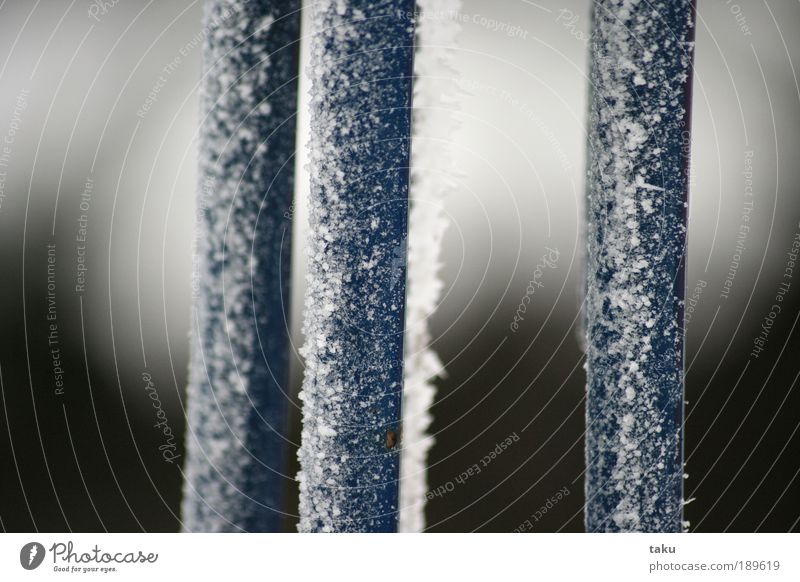 ...FROZEN... Decoration Art Crystal Line Hang To swing Dream Round Blue White Joy Caution Serene Calm Movement Colour photo Exterior shot Close-up Detail