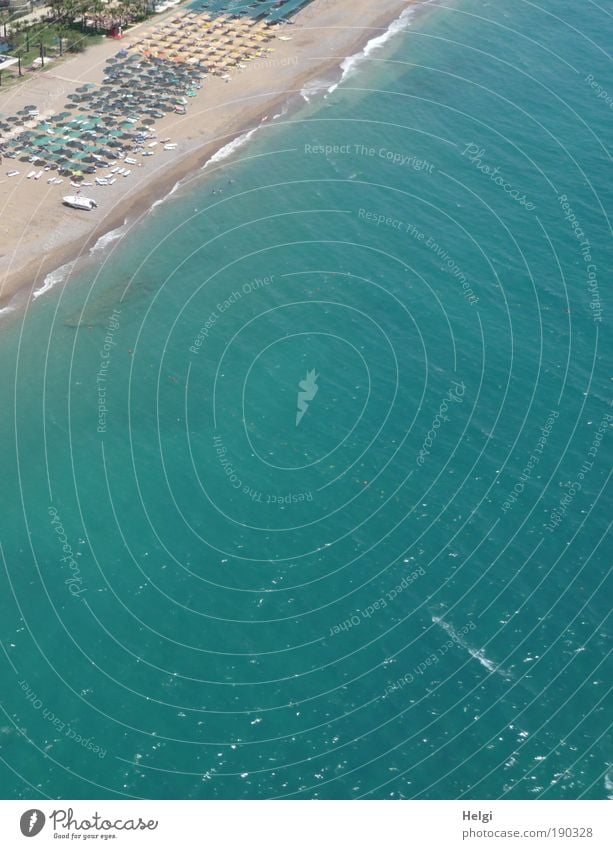 Bird's-eye view... Environment Nature Landscape Elements Earth Sand Water Summer Beautiful weather Warmth Coast Ocean Mediterranean sea Esthetic Exceptional