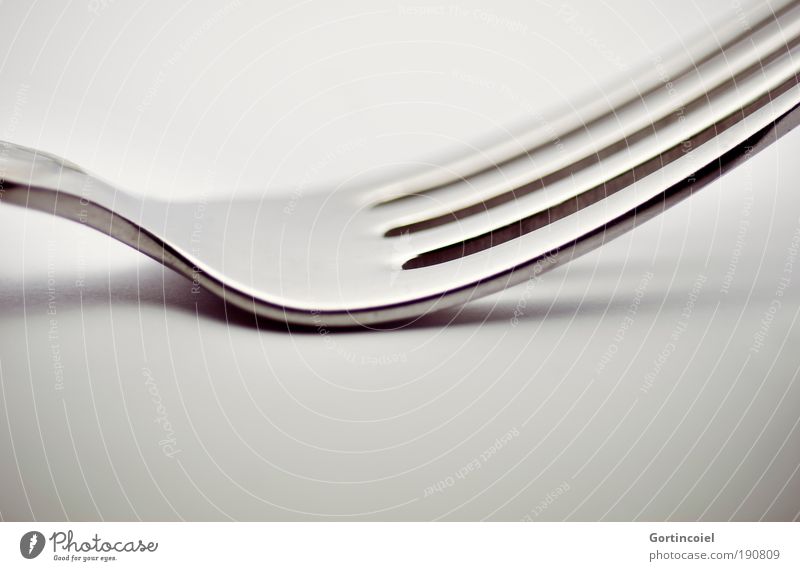 FORK Cutlery Fork Elegant Style Design Metal Line Structures and shapes Gray Silver Glittering Highlight Dark Bright Point Glimmer Visual spectacle