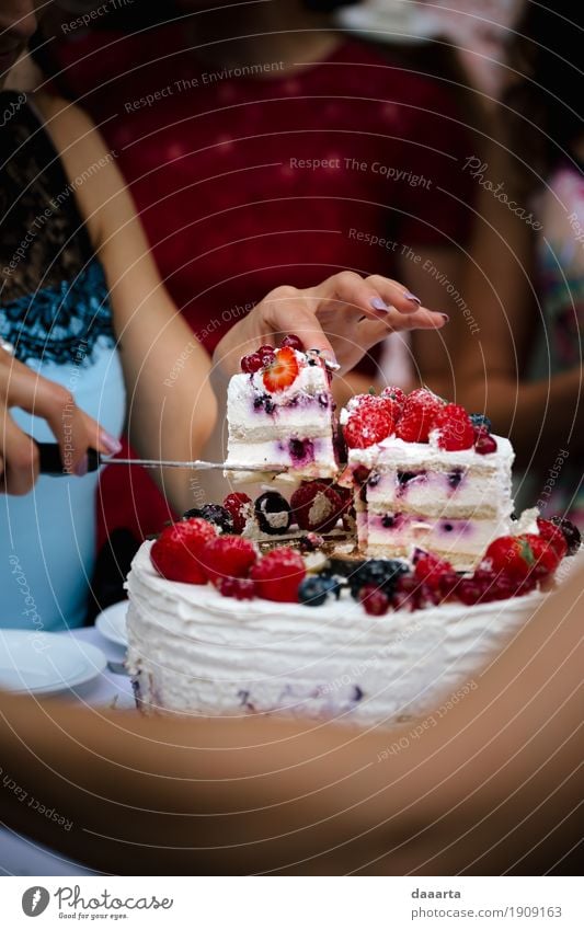 cake time Food Fruit Cake Dessert Candy piece of cake Berries Strawberry Cream Nutrition Lifestyle Elegant Style Design Harmonious Leisure and hobbies Adventure