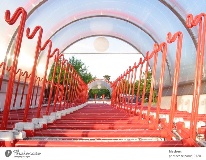 closing time Parking area Shopping Trolley Services Reddish white close of business