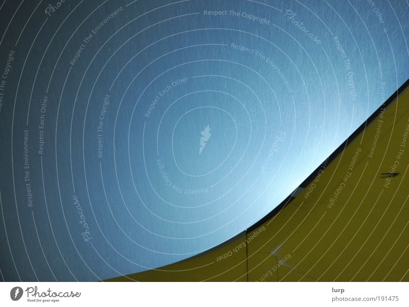 SnowMotion Weather Bad weather Rain Manmade structures Building Architecture Wall (barrier) Wall (building) Airplane Passenger plane Sadness Blue Yellow Gray