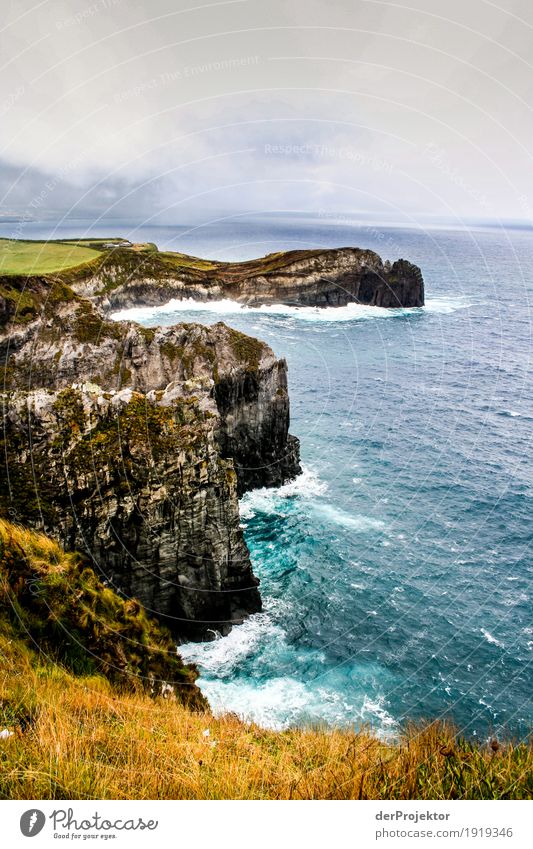 Rocks with surf in Azores II Swell rocky coast Stone Freedom Panorama (View) Far-off places Copy Space left Vacation & Travel Adventure Trip Tourism Elements