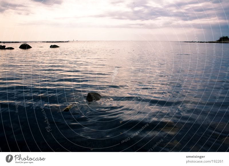 ocean Environment Nature Summer Beautiful weather Coast Bay Ocean Mediterranean sea Threat Glittering Infinity Serene Calm Wanderlust Peace Far-off places