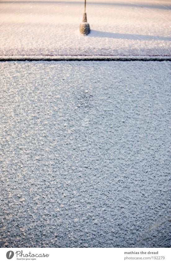 PLEASE CRATES Winter Ice Frost Snow Transport Motoring Car Cold Windscreen Morning ice scraping Dreadful Minimalistic Car Window Normal Colour photo