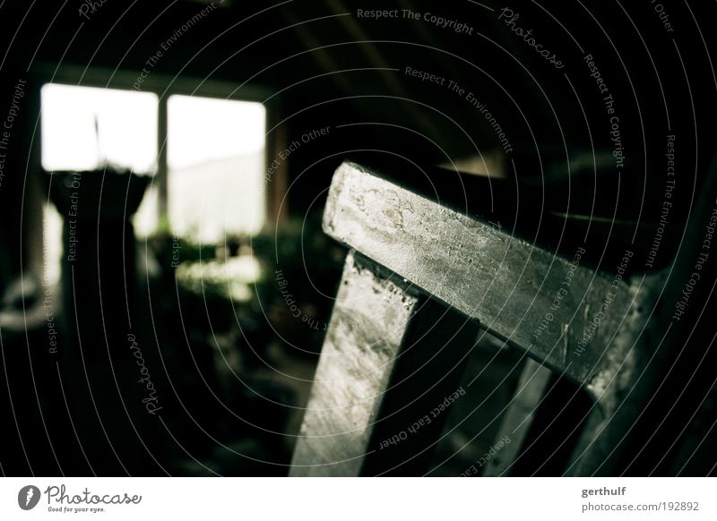 Old loft Interior design Furniture Attic Cleaning Uniqueness Cold Trashy Green Black Chaos opencastle Colour photo Interior shot Close-up Deserted Day Light