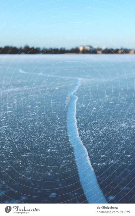 broken security Nature Water Winter Ice Frost Lake Blue Gray Green White Smoothness Black ice Crack & Rip & Tear Corner tart Fragile Colour photo Detail