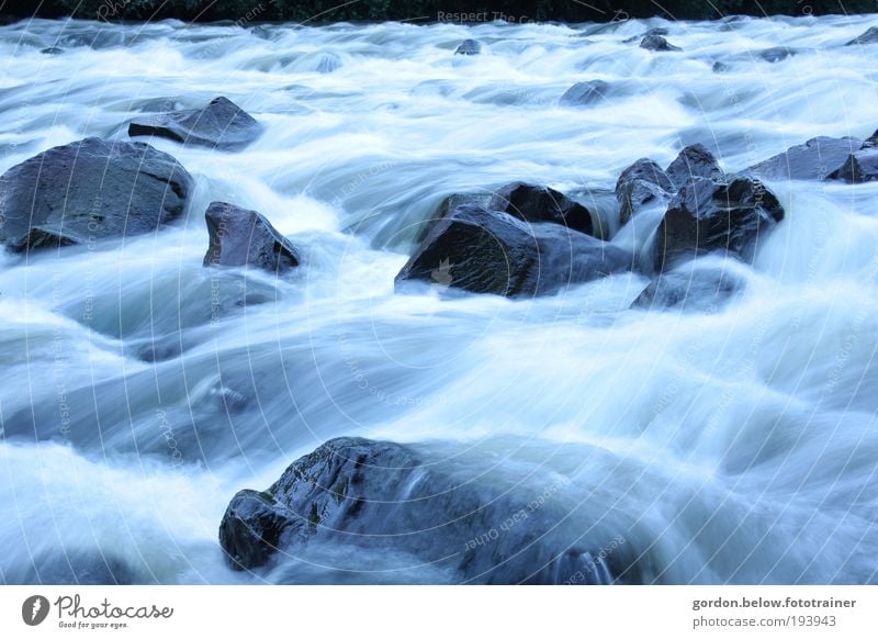 wild waters Environment Nature Landscape Plant Water Winter Climate change Weather Storm Glacier River bank Brook Waterfall Deserted Boating trip Stone Movement