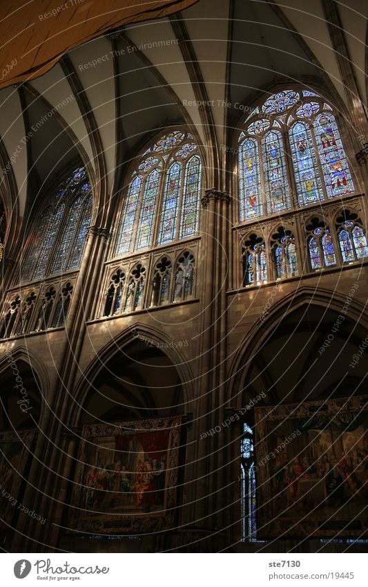 strasbourg Window Mosaic Strasbourg Mysterious Shaft of light House of worship Religion and faith Architecture