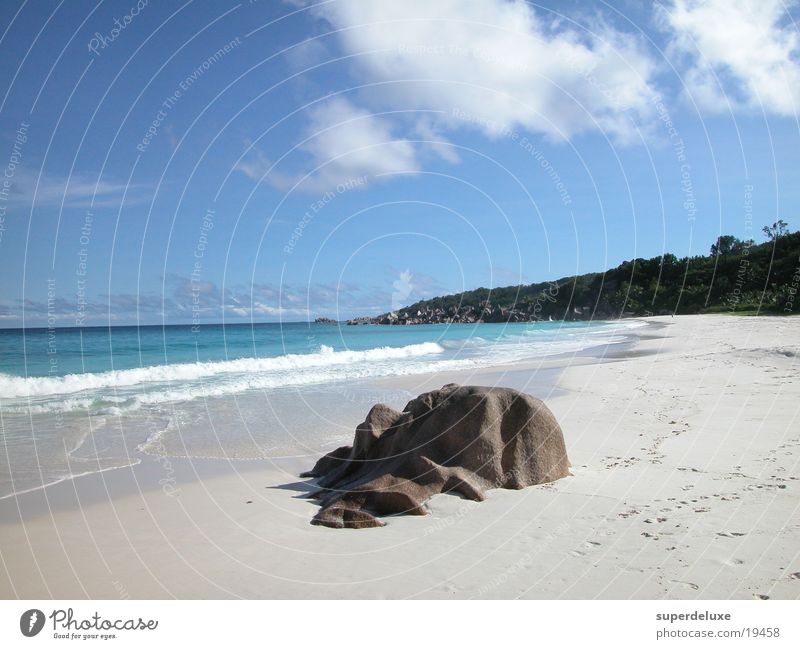 Stone on Beach Ocean Vacation & Travel Waves sea wave