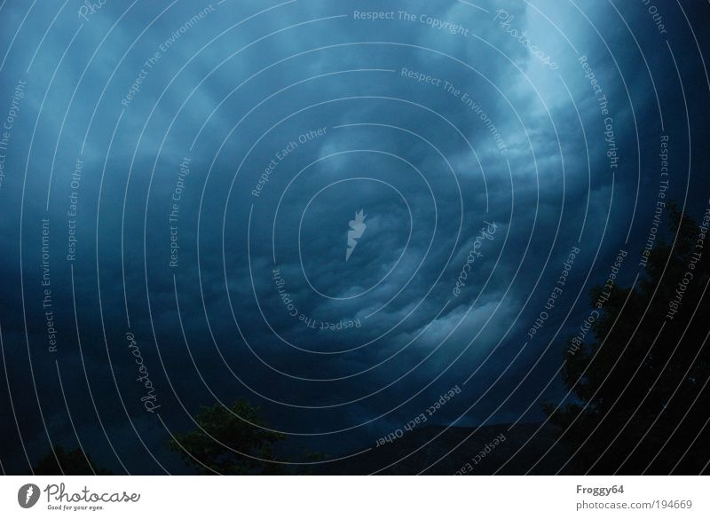 somber Environment Nature Elements Air Drops of water Sky Sky only Clouds Storm clouds Night sky Bad weather Wind Gale Thunder and lightning Blue Gray Black