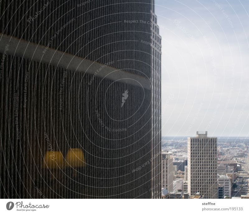 2nd Advent New Orleans USA Downtown Skyline Populated High-rise Town Hotel Hotel room Lamp Lampshade Reflection Colour photo Subdued colour Exterior shot